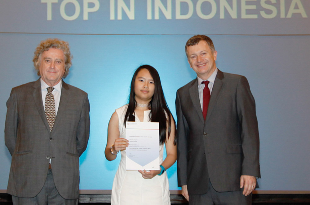 Top in Indonesia Award for IGCSEs Foreign Language Malay